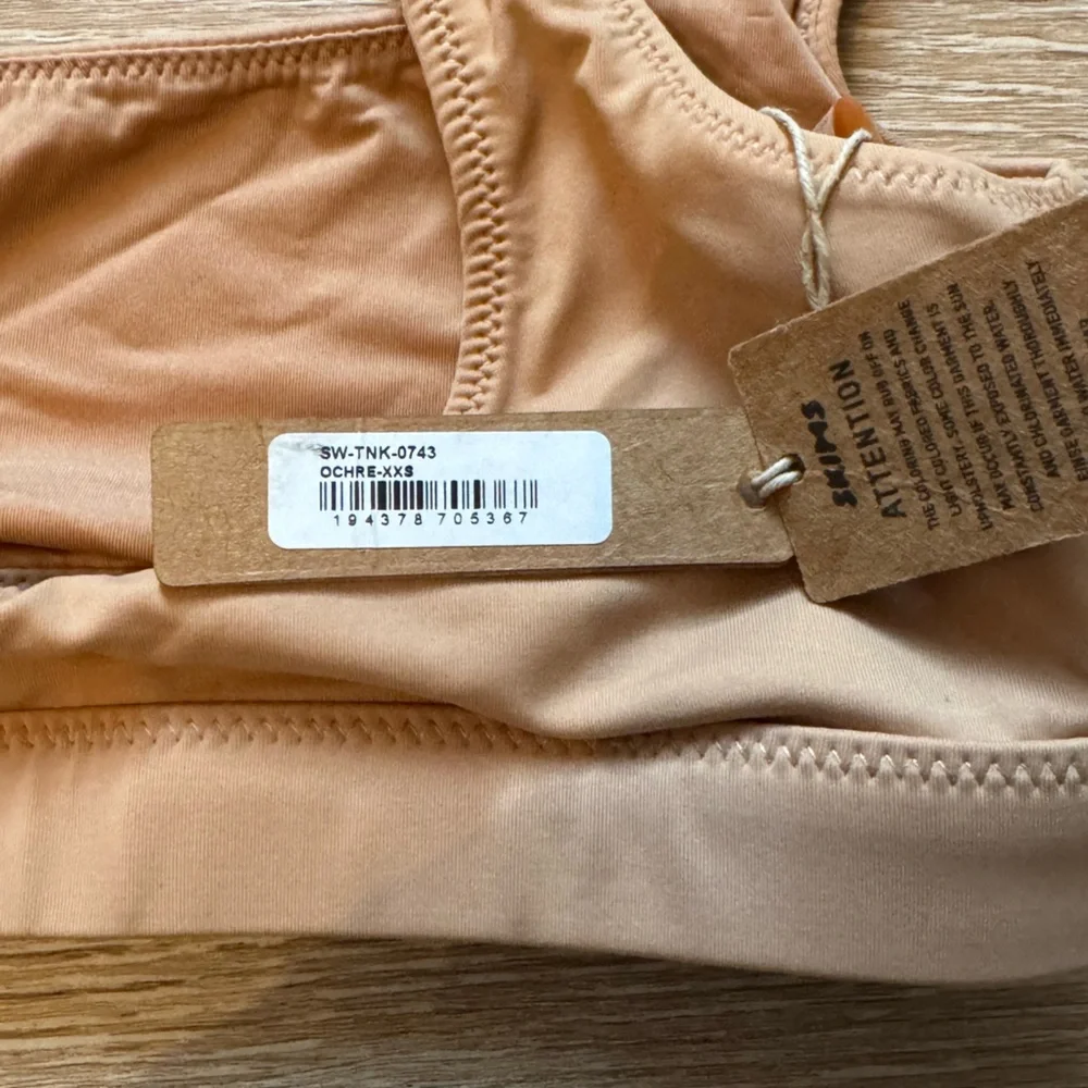 Skims tank bikini top ochre xxs